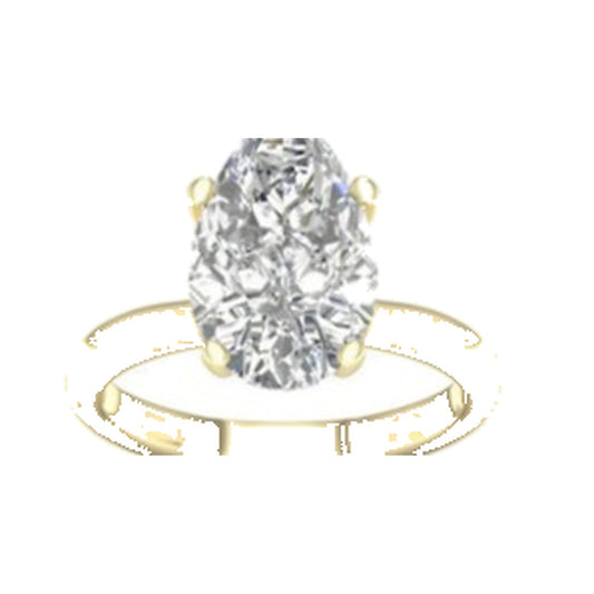 Engagement Ring SER0010 — Oval Solitaire in Yellow Gold