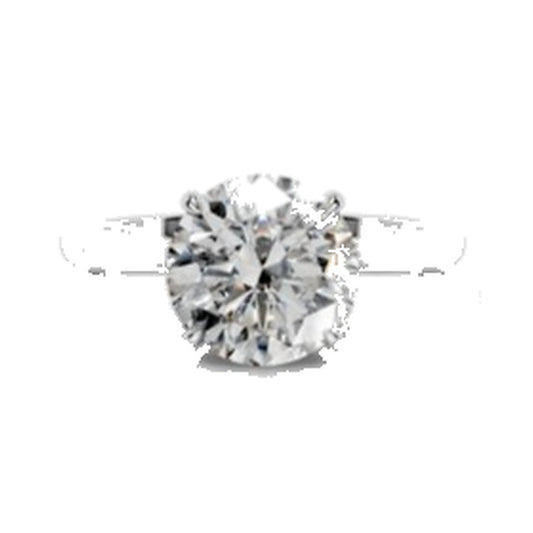 Engagement Ring SER0026 — Round Solitaire in White Gold